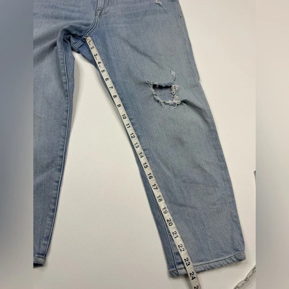 Frame Denim Le Stevie Crop Casbah Distressed Ankle Jeans Size 28 - Picture 7 of 9